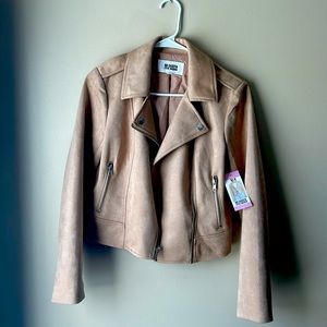 Steve Madden BB Dakota Faux Suede Moto Jacket Size Small